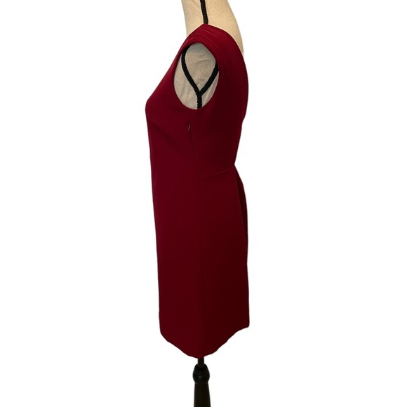 ZARA TRAFALUC RED SLEEVELESS SHEATH DRESS CUTOUT BACK SMALL - Picture 7 of 10